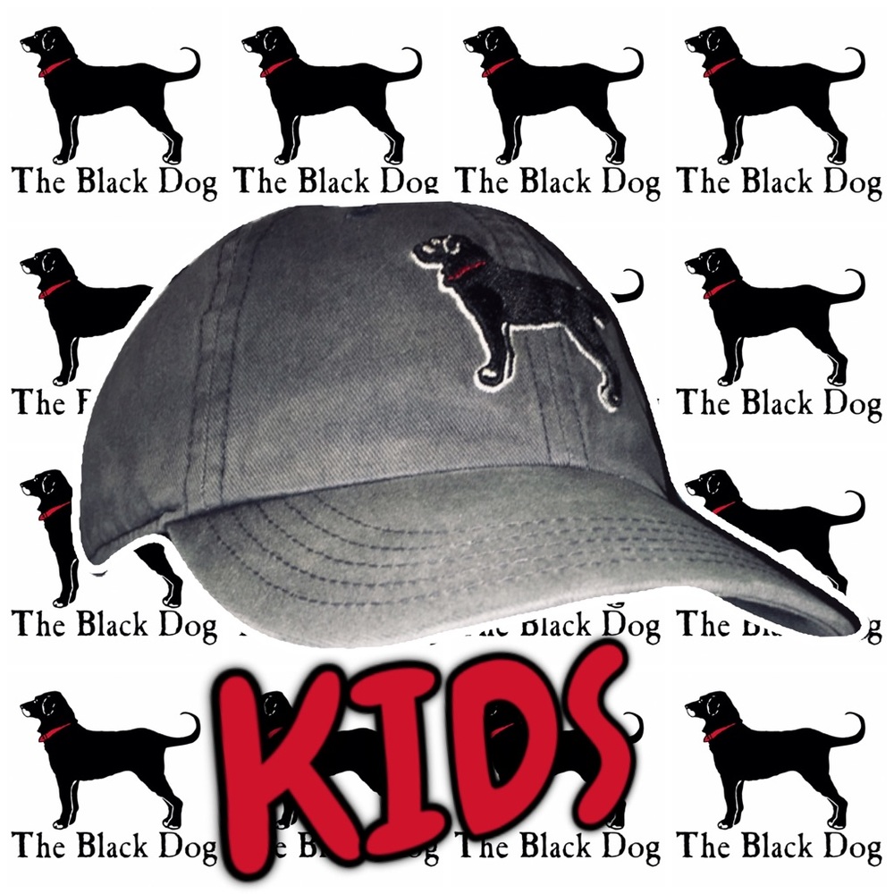 THE BLACK DOG Childs Infant Gray Adjustable Hat
